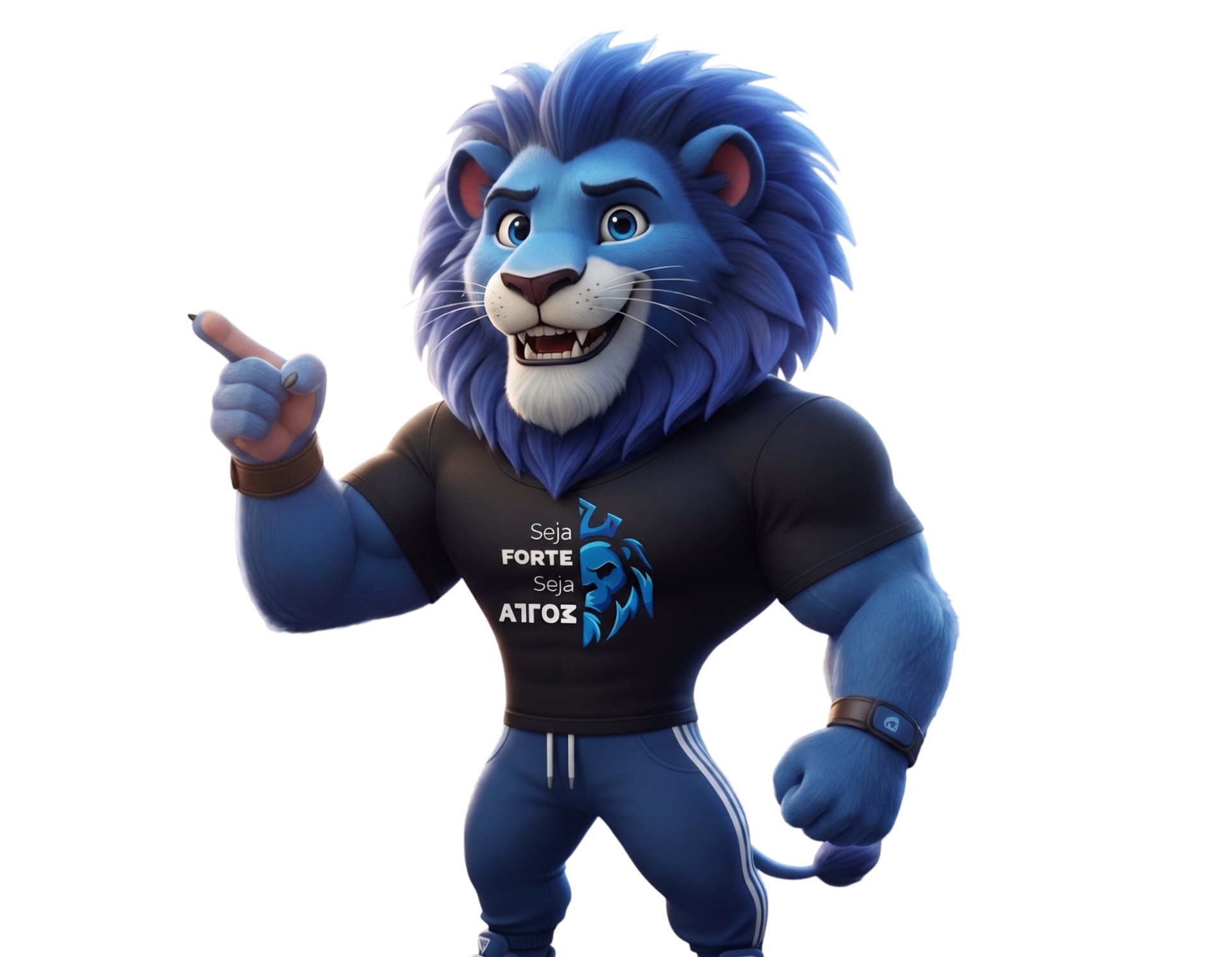 Mascote ATTOM — Seja forte, seja ATTOM